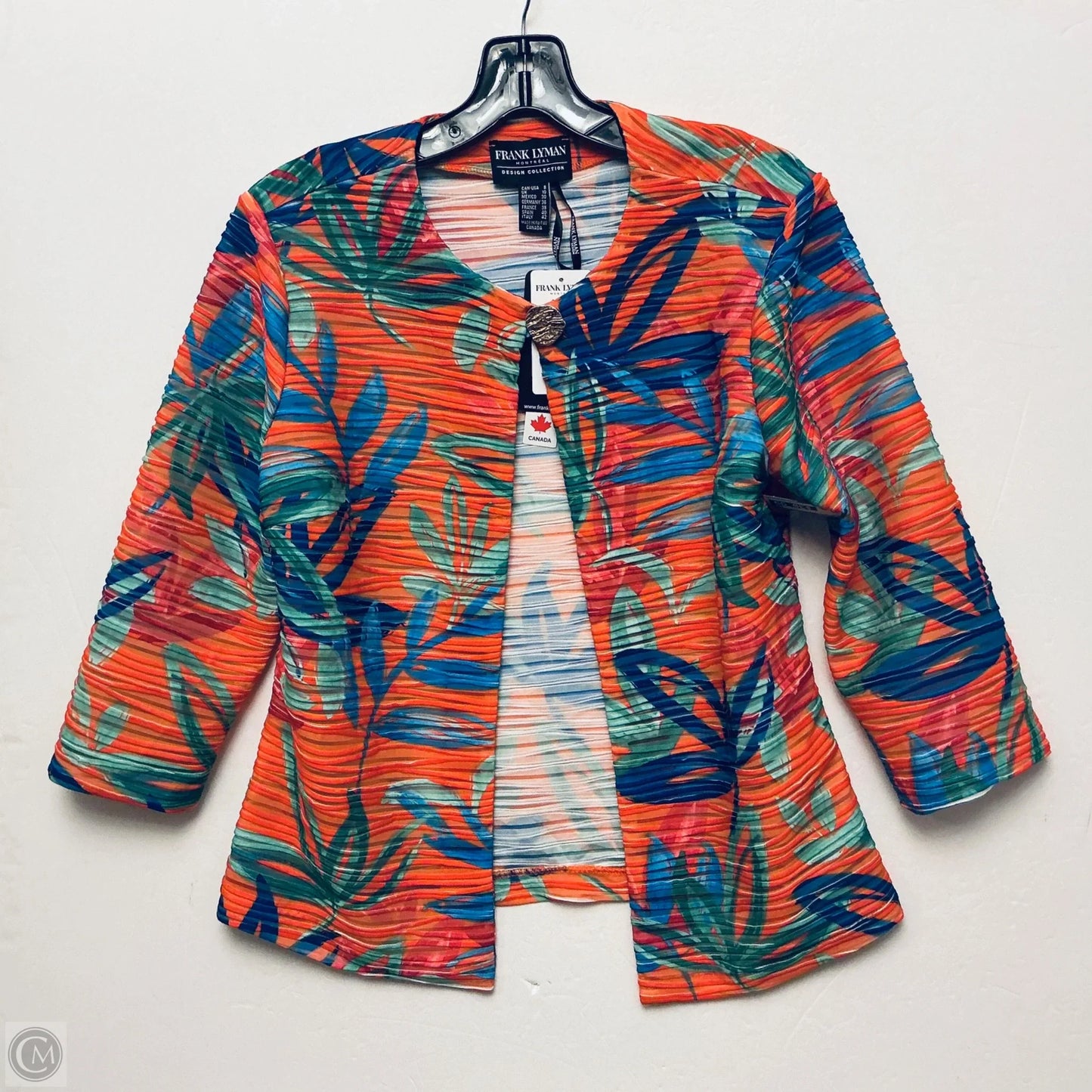 Blazer By Frank Lyman In Orange, Size: M