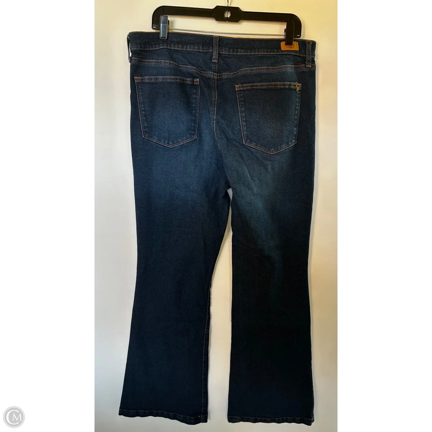 Jeans Flared By Sofia By Sofia Vergara In Blue Denim, Size: 16