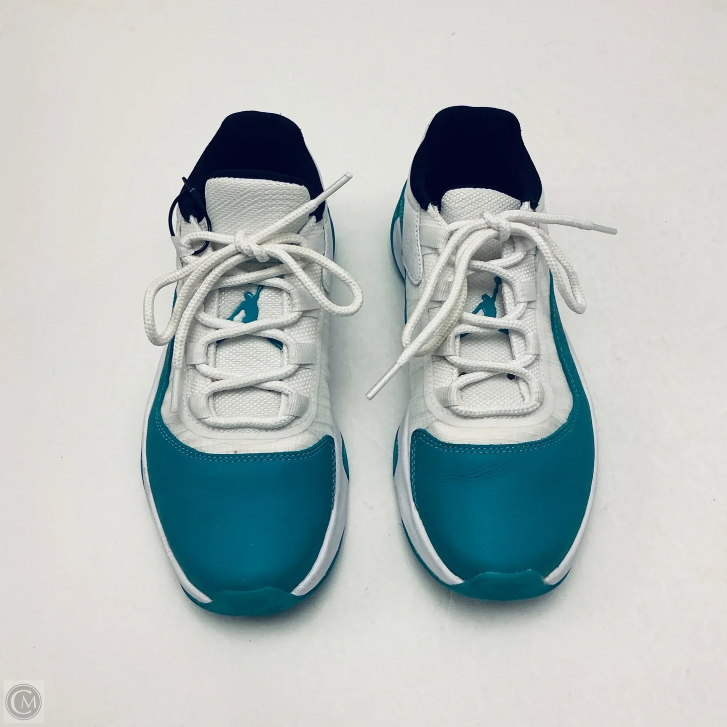 Shoes Luxury Designer By Jordan In Teal, Size: 7.5