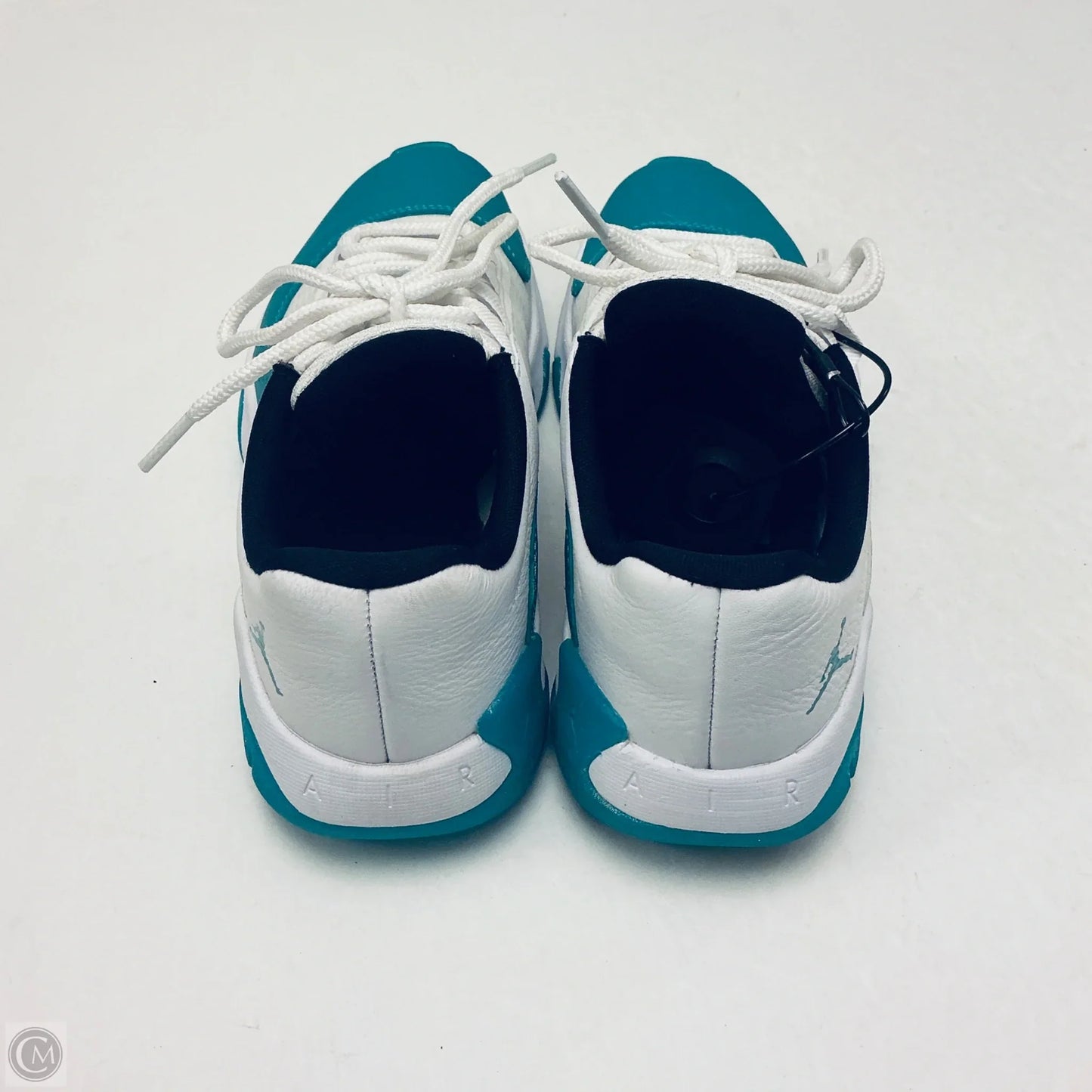 Shoes Luxury Designer By Jordan In Teal, Size: 7.5