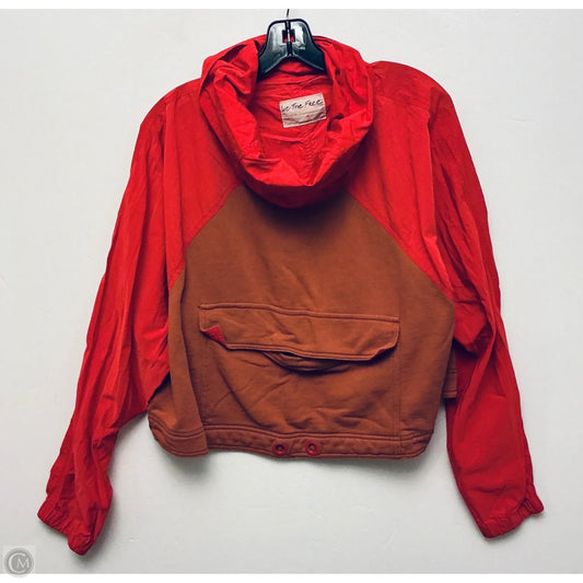 Sweatshirt Hoodie By We The Free In Brown & Red, Size: M