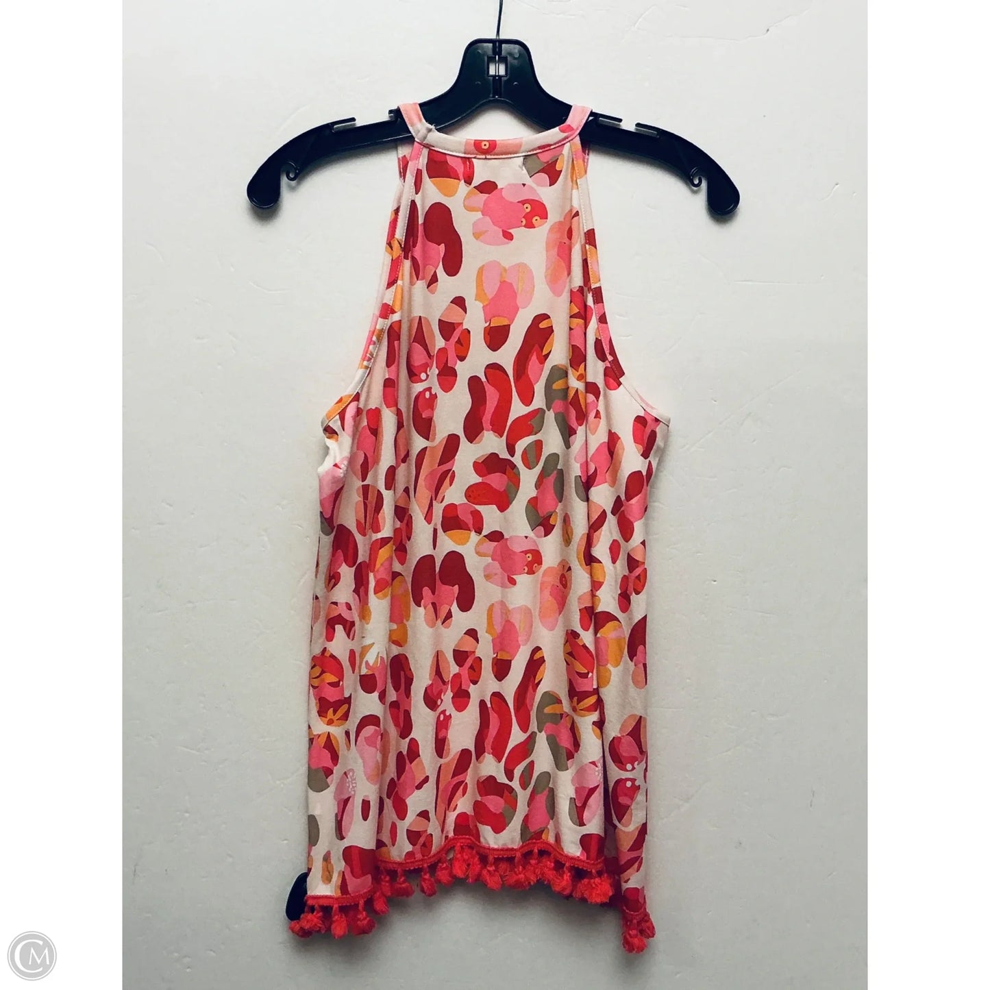 Top Sleeveless By Southern Stitch In Pink & White, Size: M