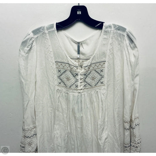 Tunic Long Sleeve By Monoreno In White, Size: L