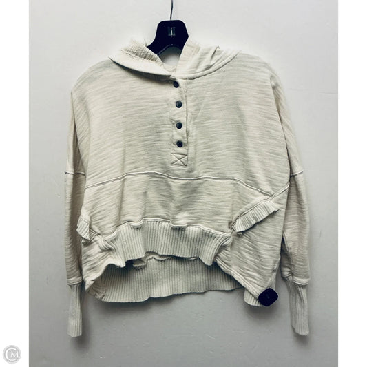 Sweatshirt Hoodie By Free People In Cream, Size: Xs
