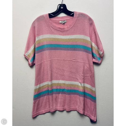 Top Short Sleeve By Andree By Unit In Pink, Size: 1x