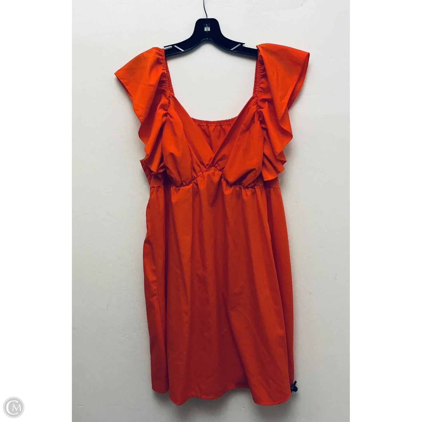 Dress Casual Midi By Shein In Orange, Size: Xxl