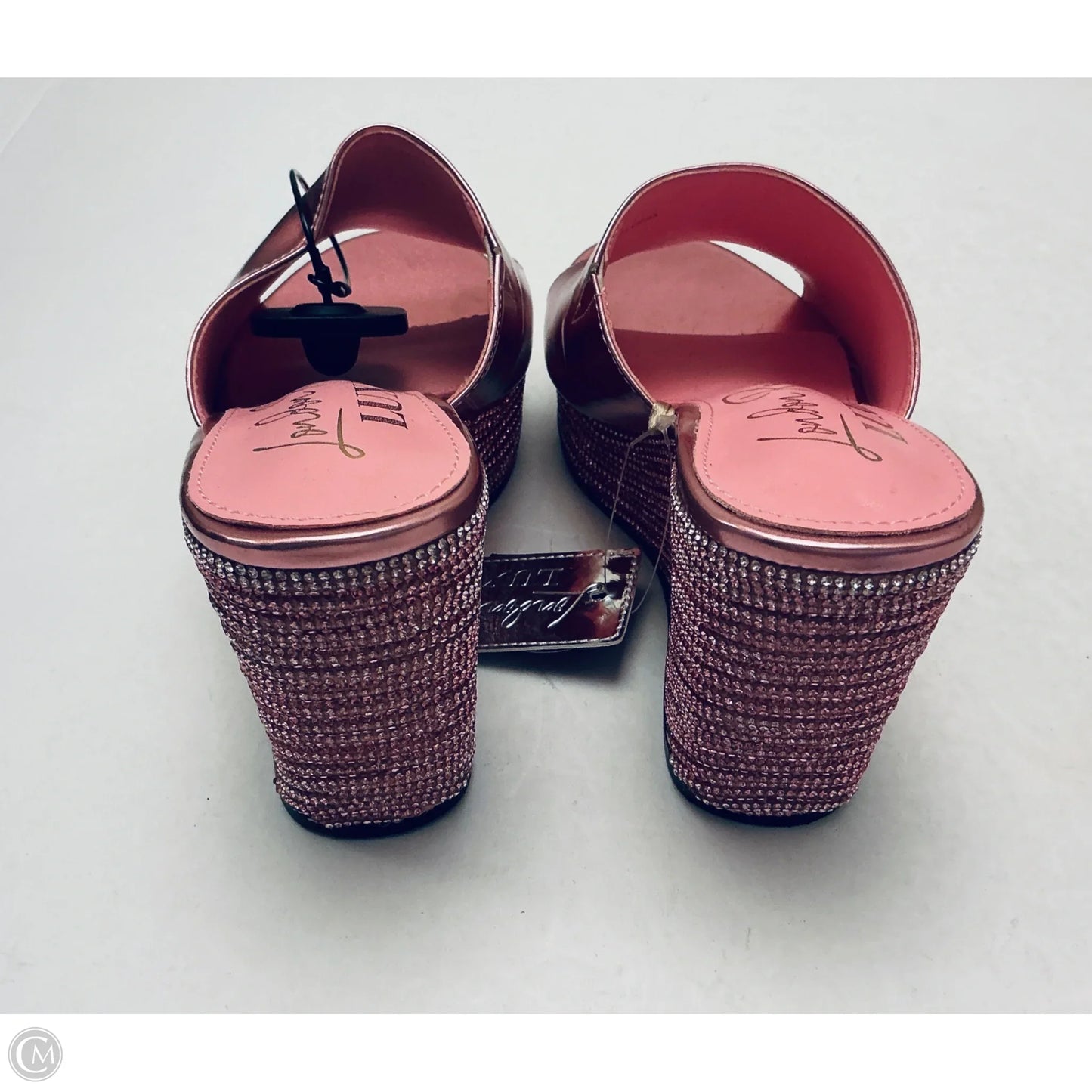Sandals Heels Wedge By Clothes Mentor In Pink, Size: 6