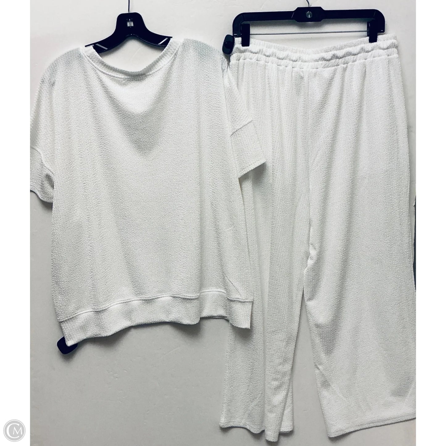 Pants Set 2pc By Clothes Mentor In White, Size: Xl