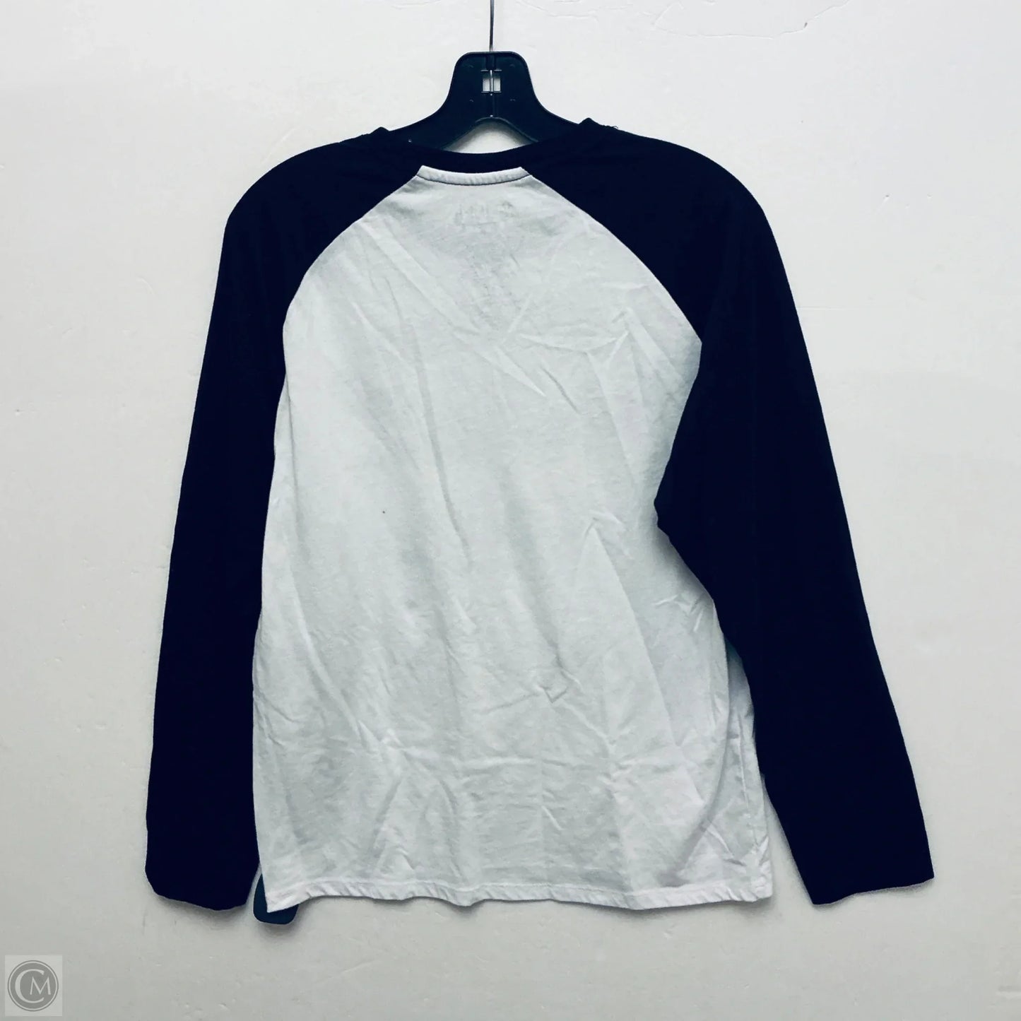 Top Long Sleeve By Clothes Mentor In Black & White, Size: M