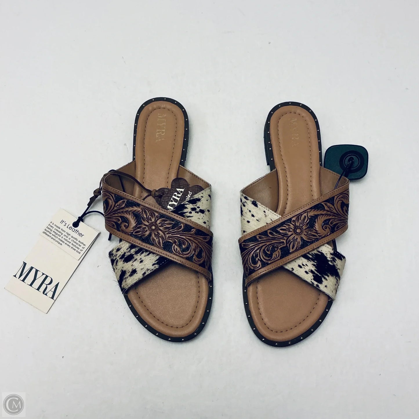 Sandals Flats By Myra In Brown, Size: 11