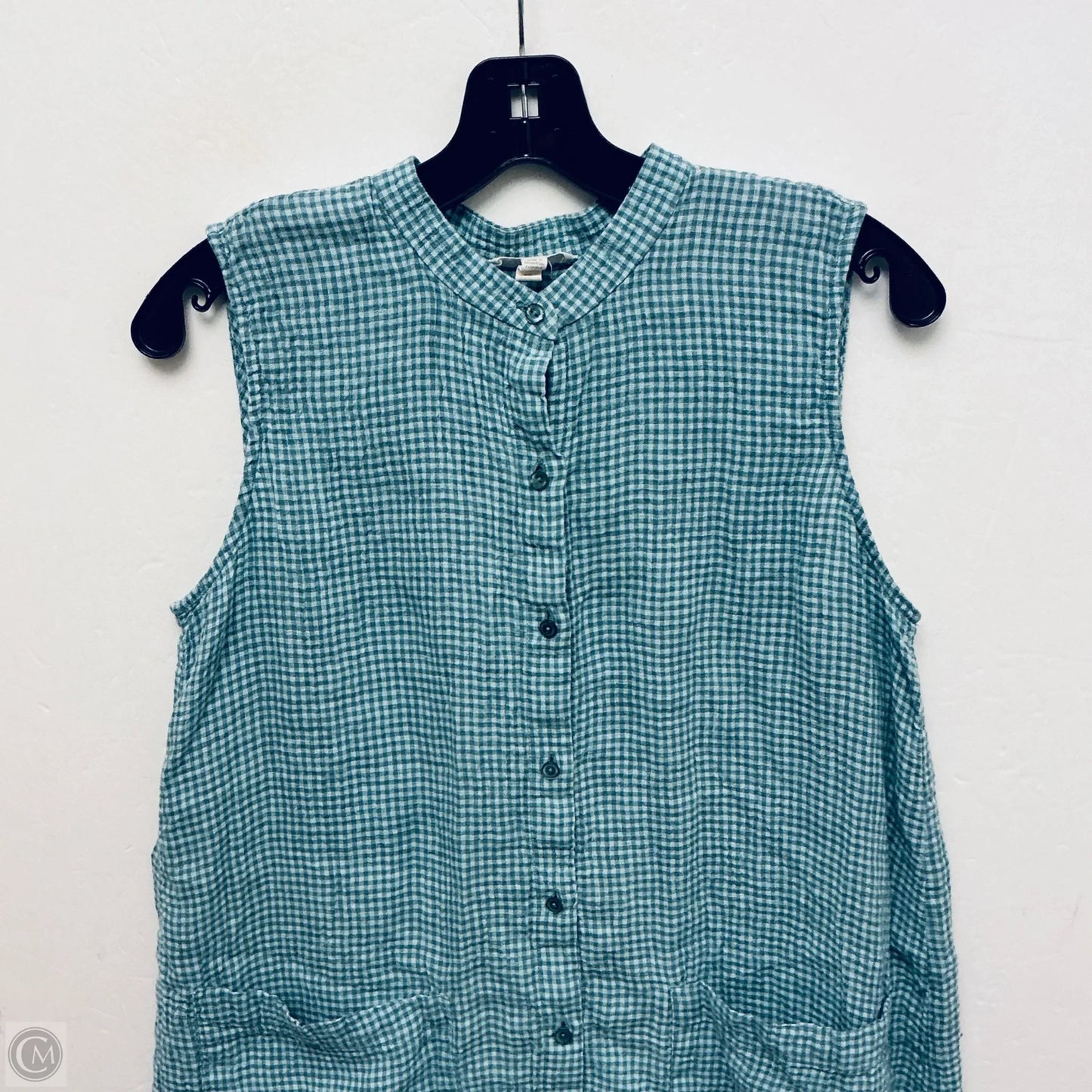 Dress Casual Short By Eileen Fisher In Green, Size: S