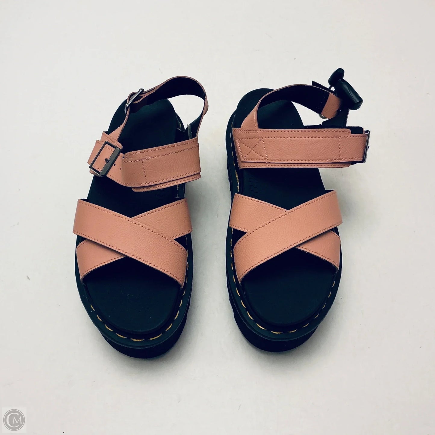 Sandals Heels Platform By Dr Martens In Pink, Size: 9