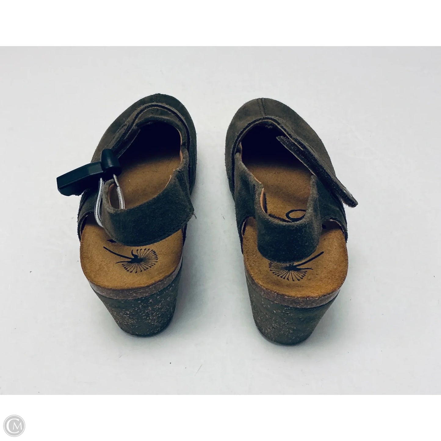 Shoes Heels Wedge By Otbt In Green, Size: 9