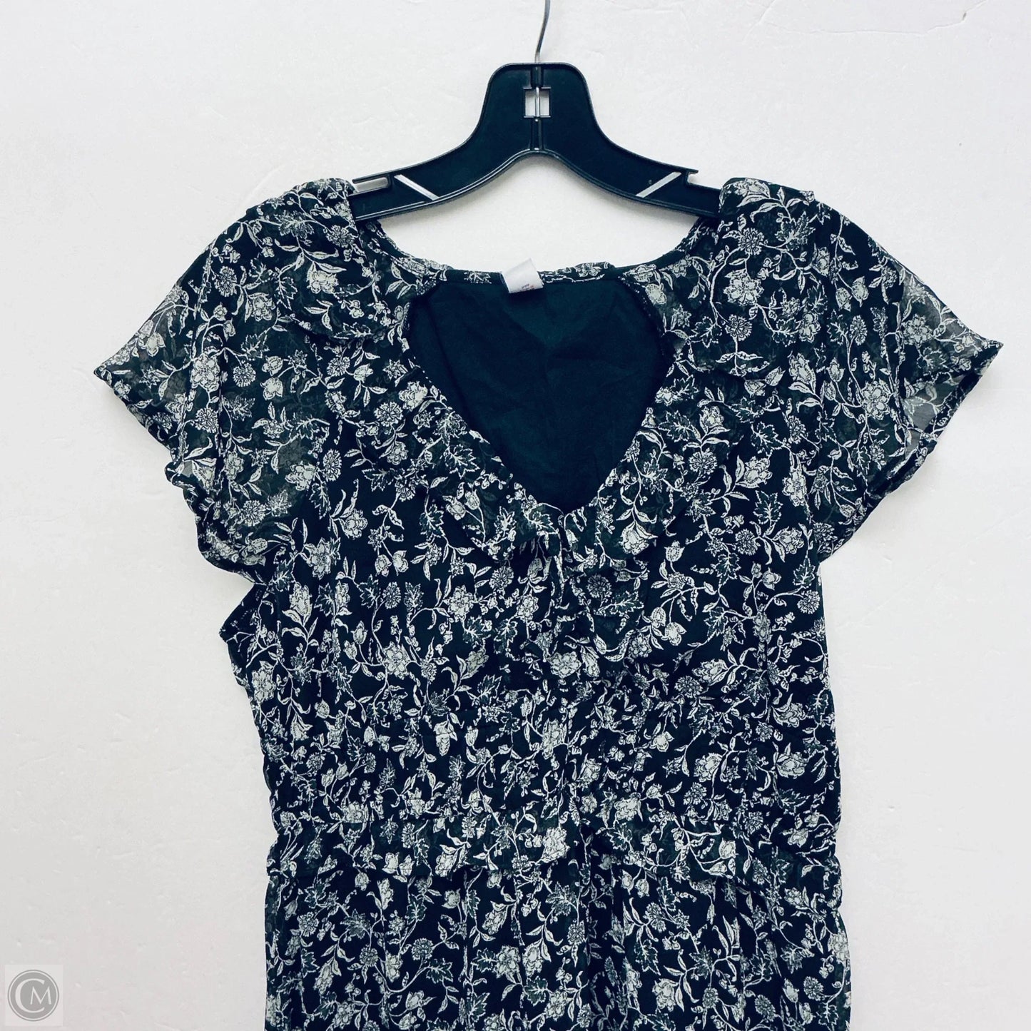 Dress Casual Midi By Old Navy In Black & White, Size: M