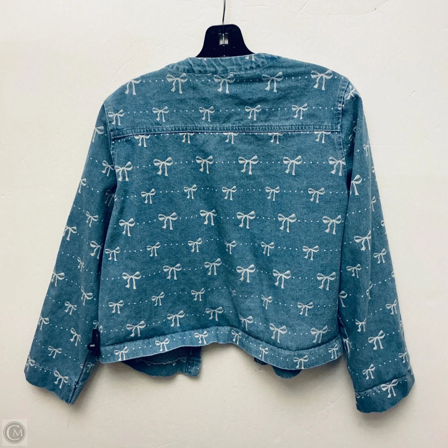 Jacket Denim By Entro In Blue Denim, Size: M