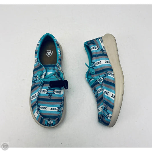 Shoes Flats By Ariat In Blue, Size: 6.5