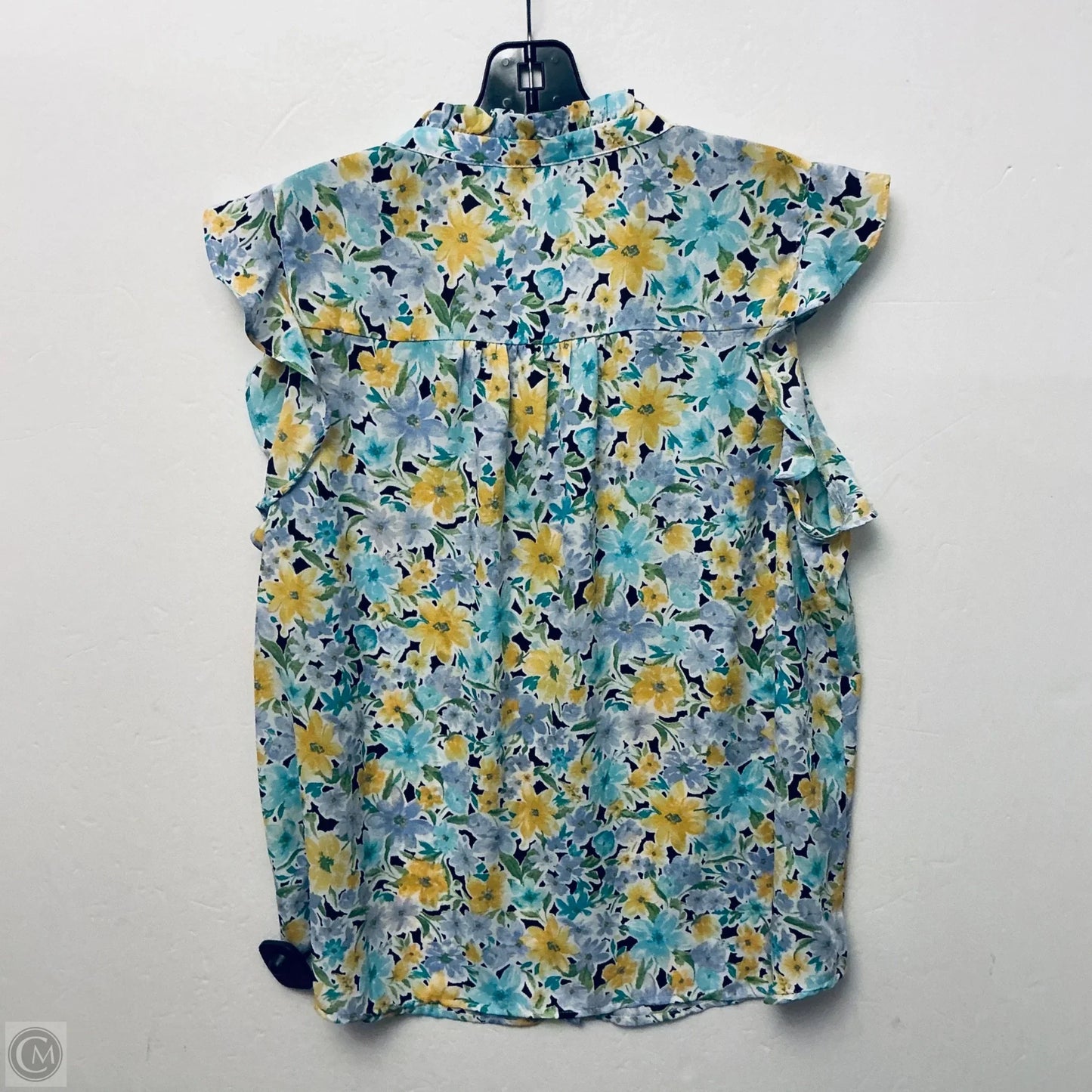 Top Sleeveless By Pleione In Floral Print, Size: L