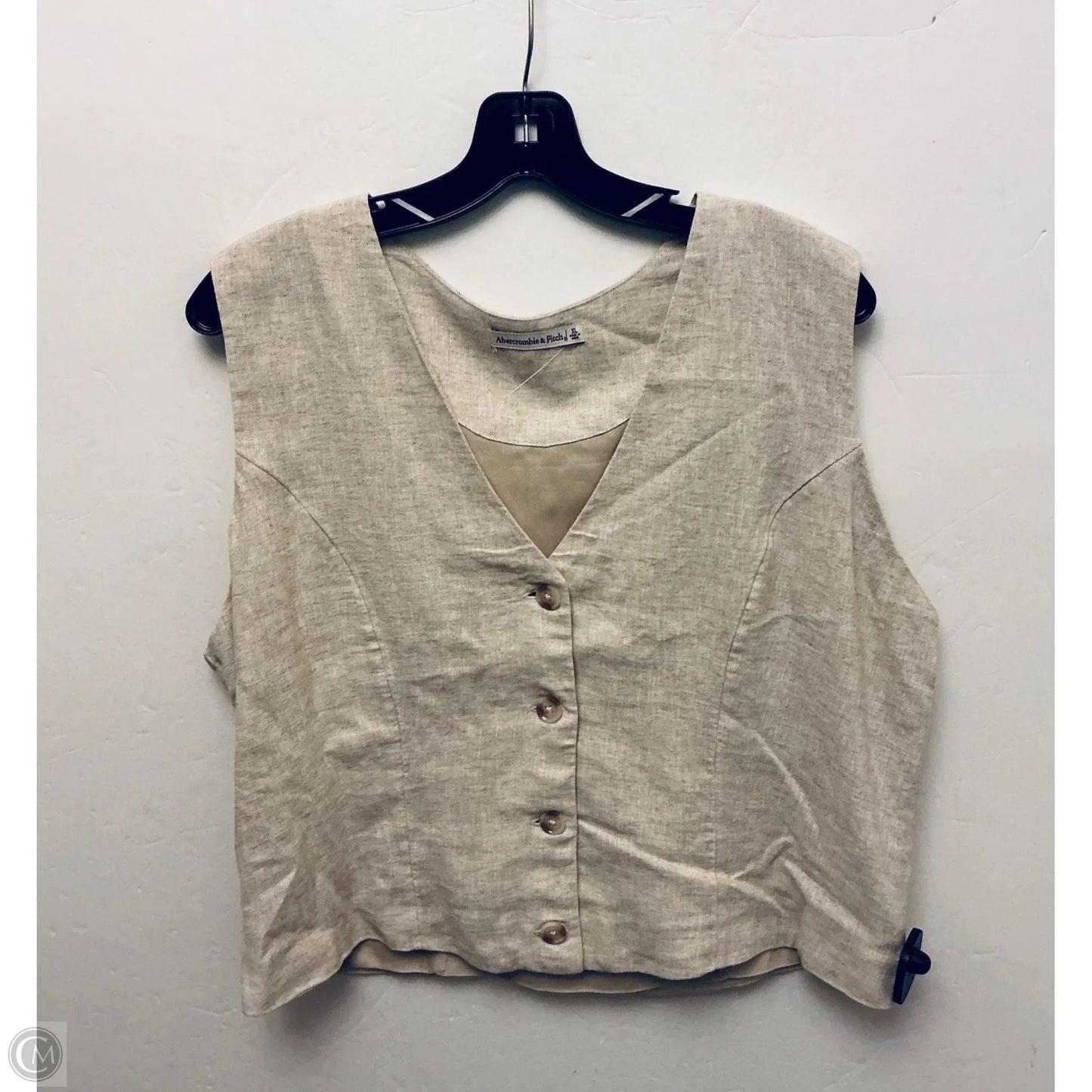 Vest Other By Abercrombie And Fitch In Tan, Size: Xl
