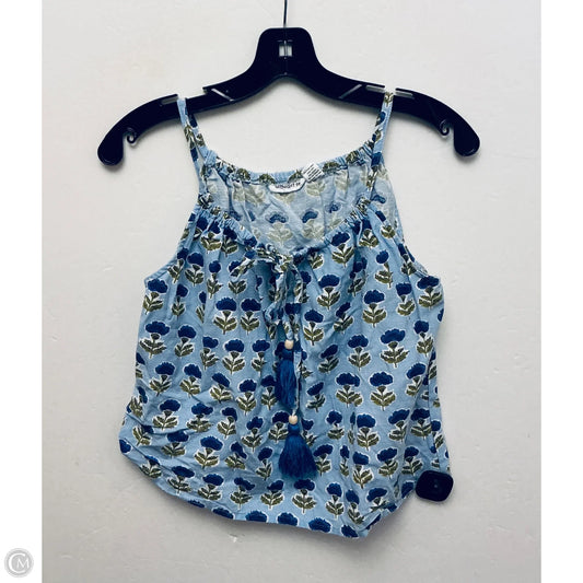 Top Sleeveless By Clothes Mentor In Blue, Size: M