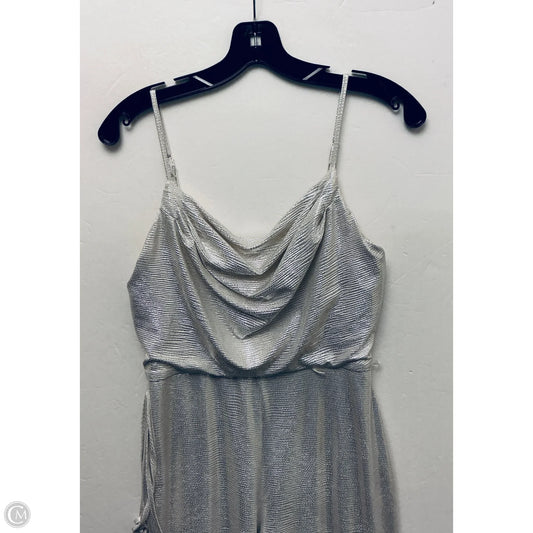 Jumpsuit By Eliza J In Silver, Size: Sp