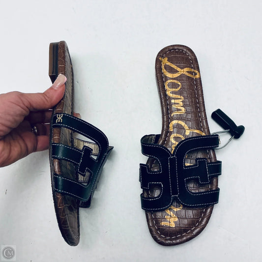 Sandals Flats By Sam Edelman In Black & Brown, Size: 8