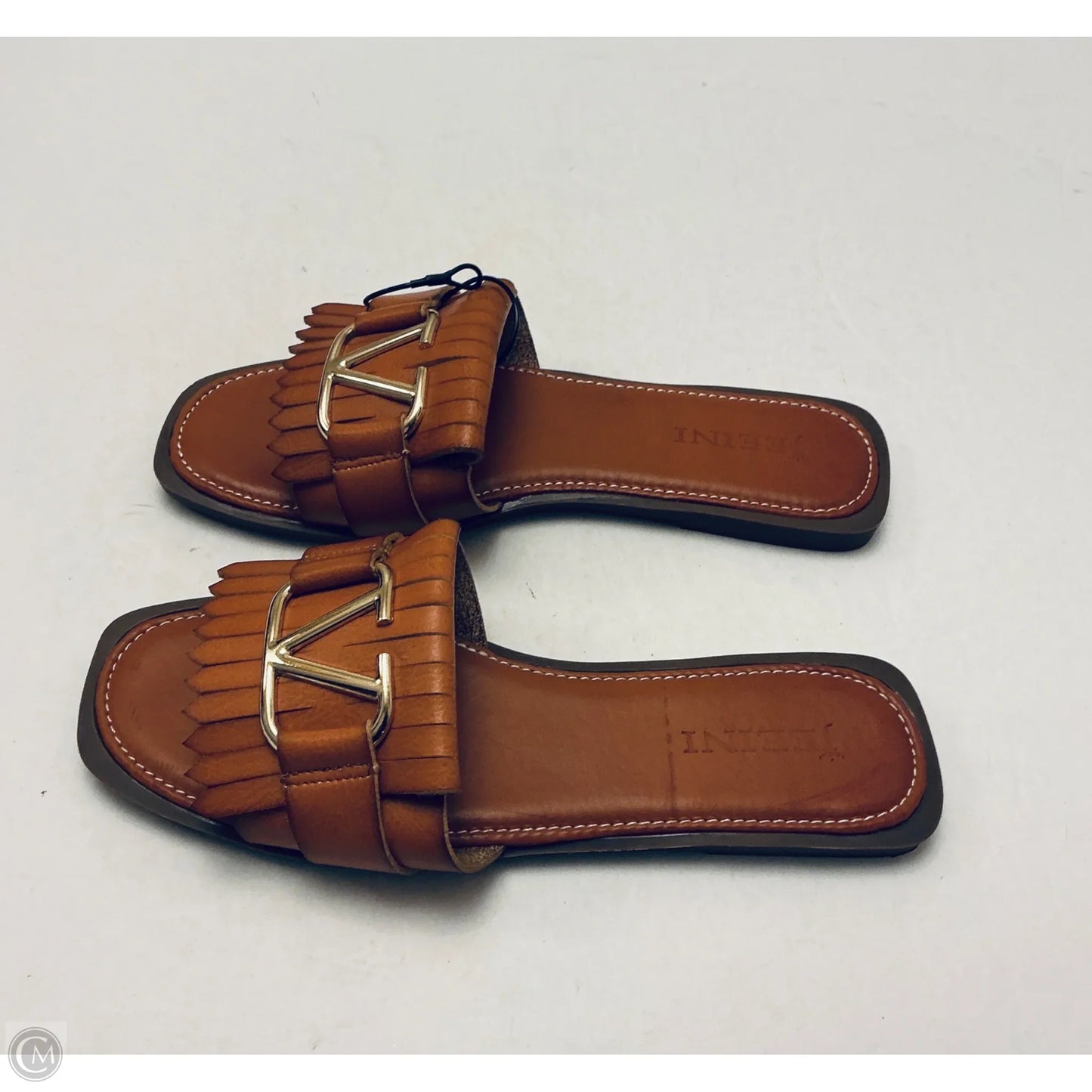 Sandals Flats By Clothes Mentor In Brown, Size: 8