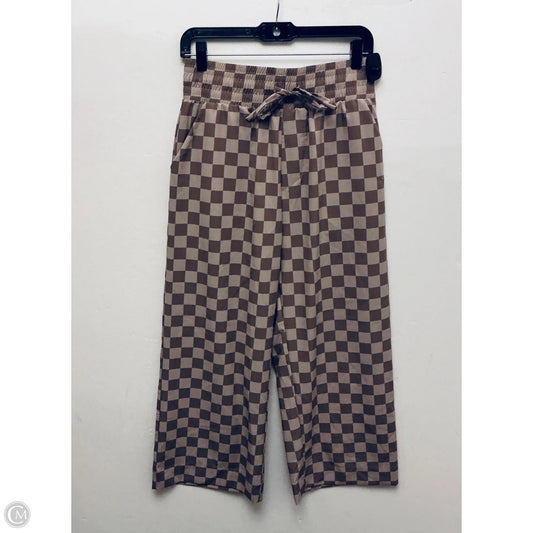 Pants Wide Leg By Albion In Checkered Pattern, Size: M