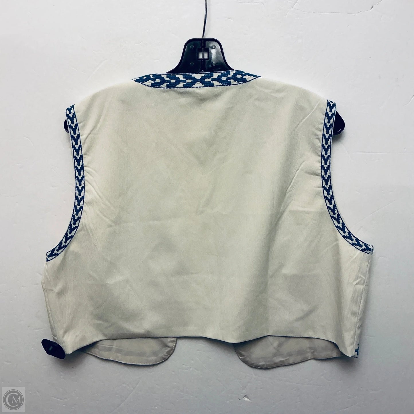 Vest Other By Clothes Mentor In Cream, Size: L