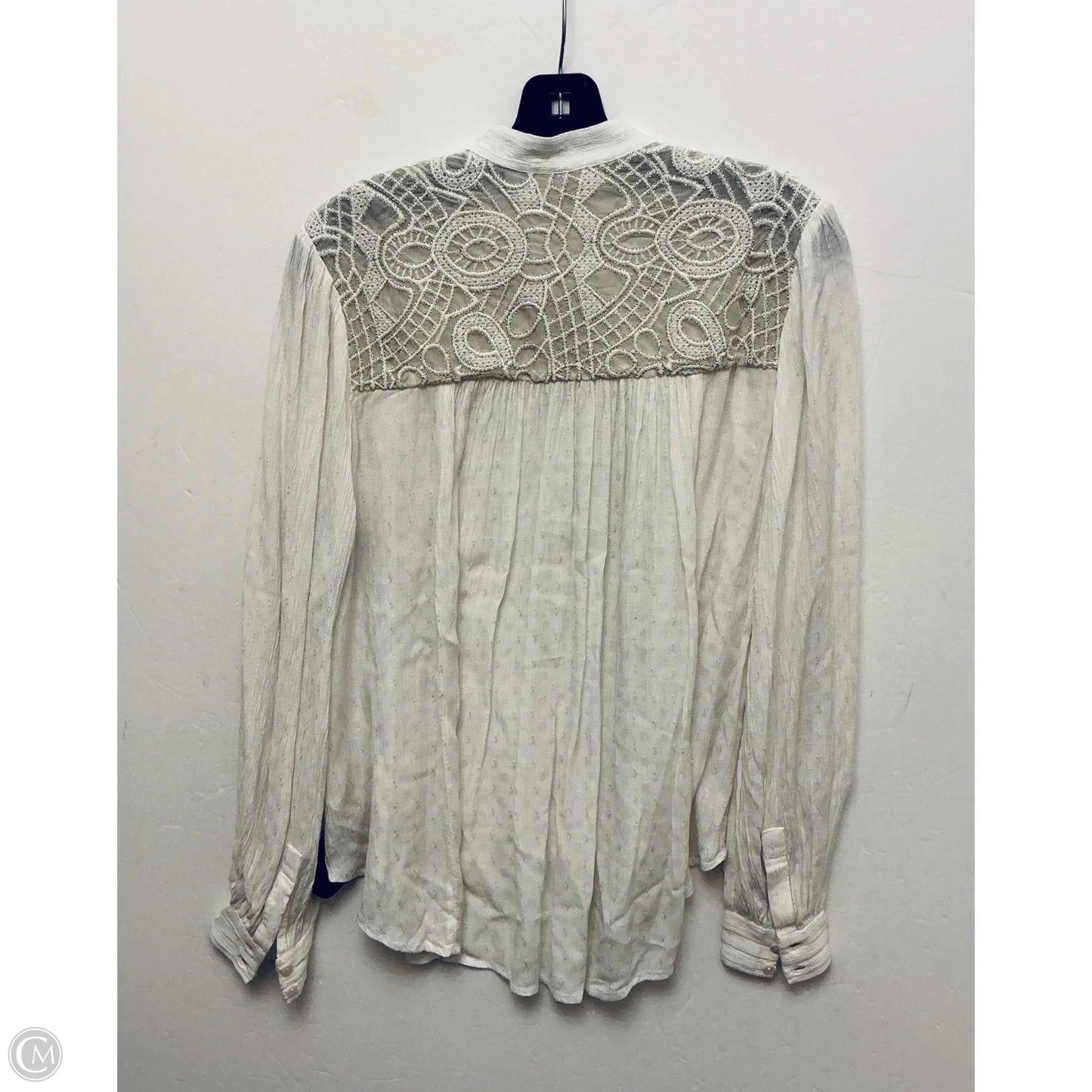 Top Long Sleeve By Free People In Ivory, Size: Xs