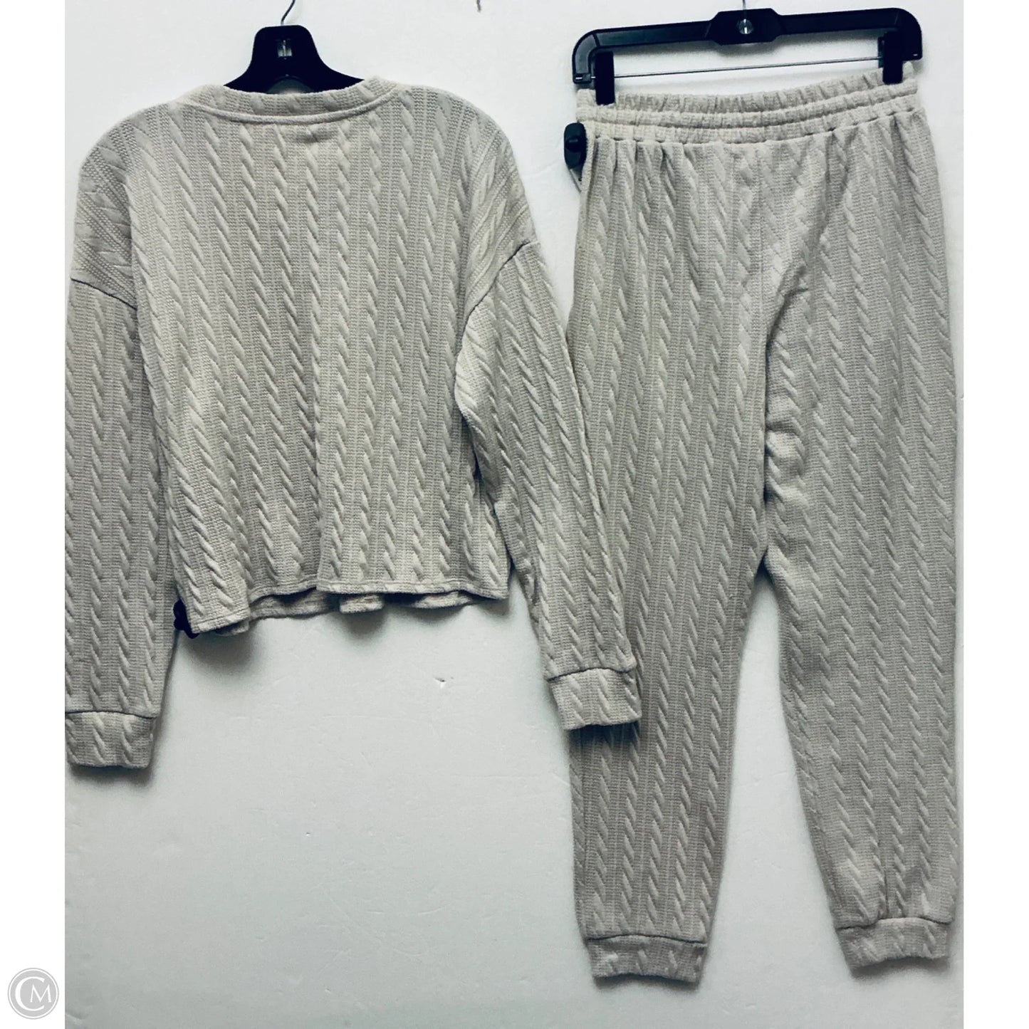 Lounge Set Pants By Olive And Oak In Tan, Size: M