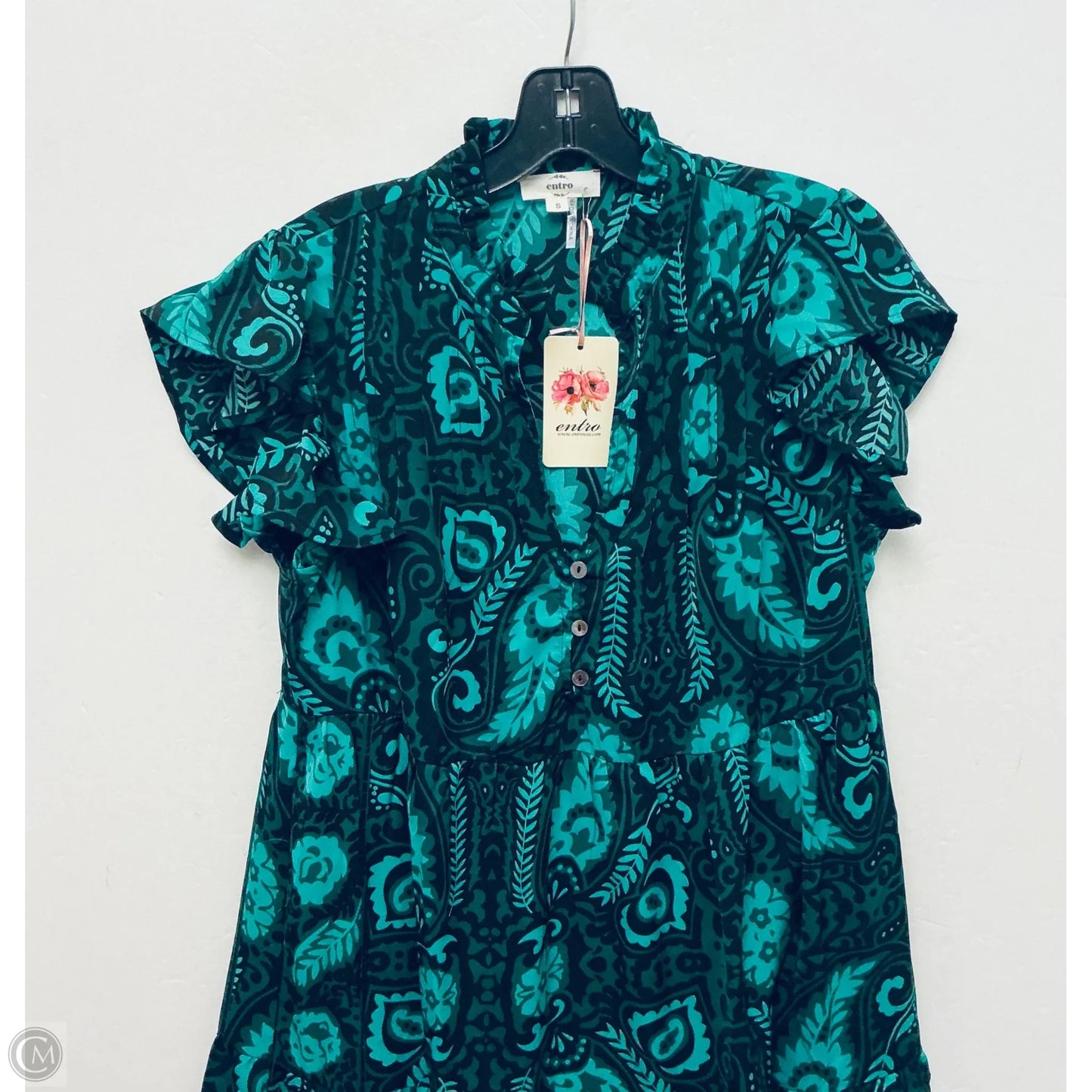 Dress Casual Maxi By Entro In Green, Size: S