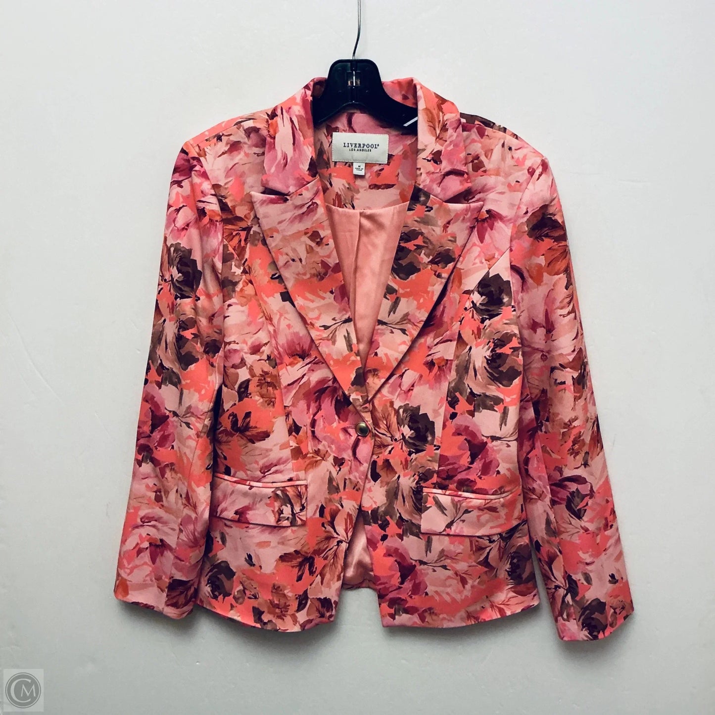 Blazer By Liverpool In Floral Print, Size: M