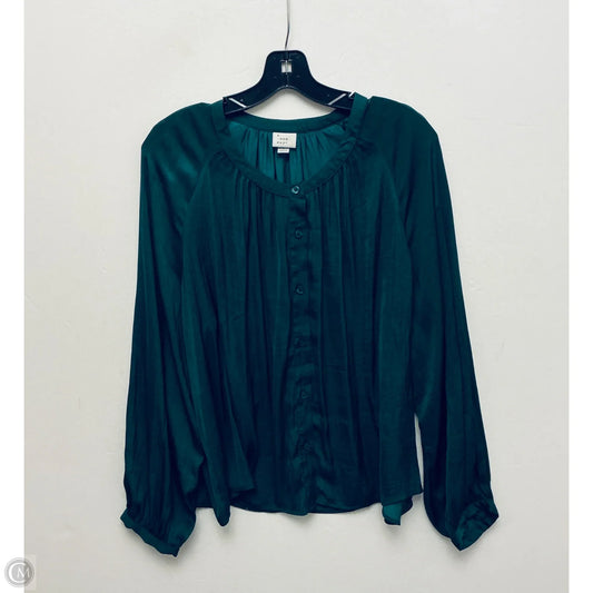 Top Long Sleeve By A New Day In Green, Size: L