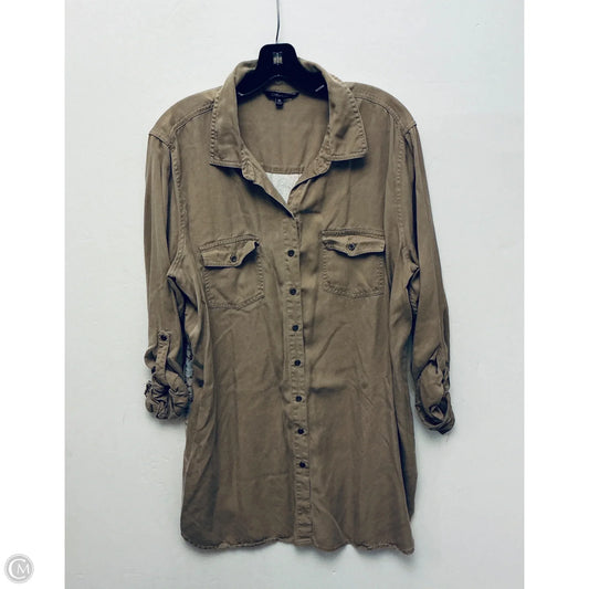 Top Long Sleeve By John Mark In Tan, Size: Xl