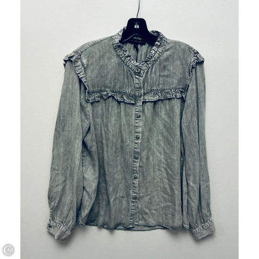 Top Long Sleeve By Jane And Delancey In Grey, Size: L
