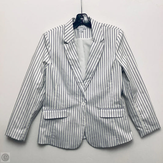 Blazer By Liz Claiborne In Blue & White, Size: M