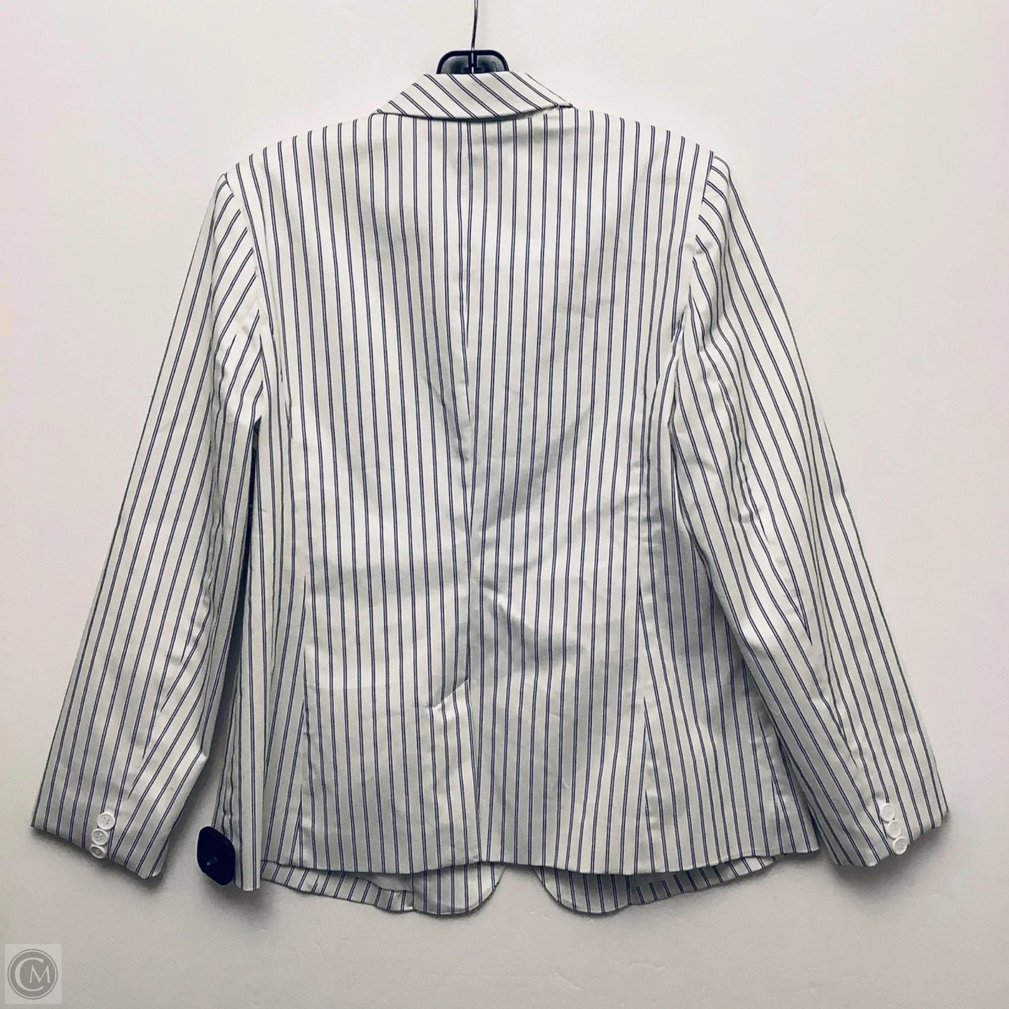 Blazer By Liz Claiborne In Blue & White, Size: M