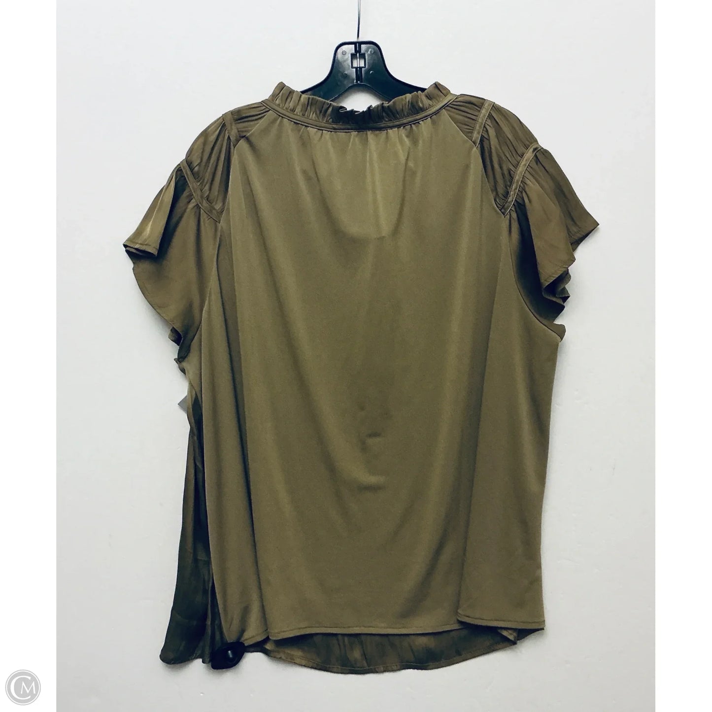 Top 3/4 Sleeve By Lane Bryant In Green, Size: 2x
