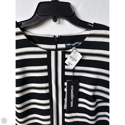 Dress Designer By Karl Lagerfeld In Striped Pattern, Size: 12