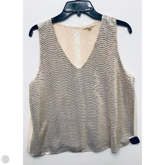 Top Sleeveless By Skies Are Blue In Tan, Size: L