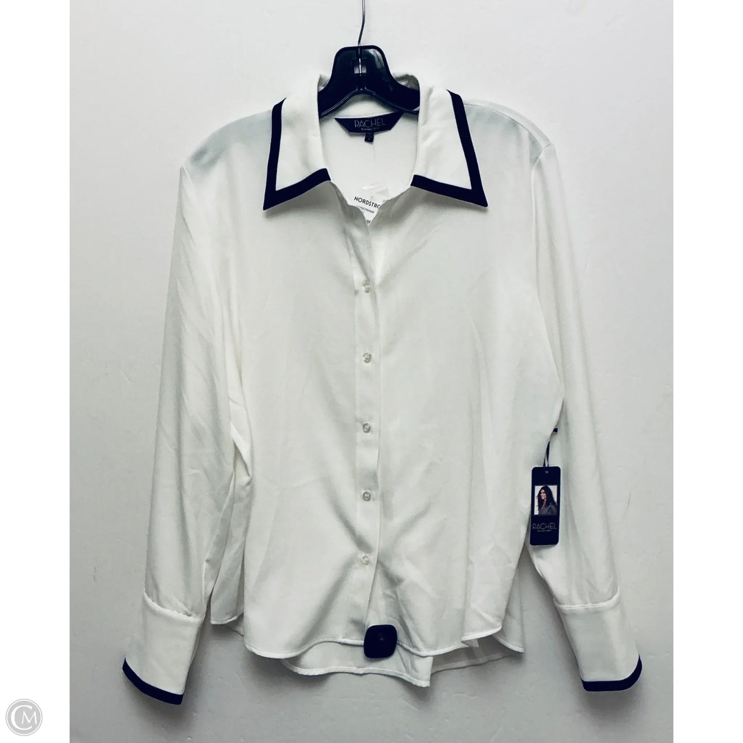 Top Long Sleeve By Rachel Zoe In White, Size: M
