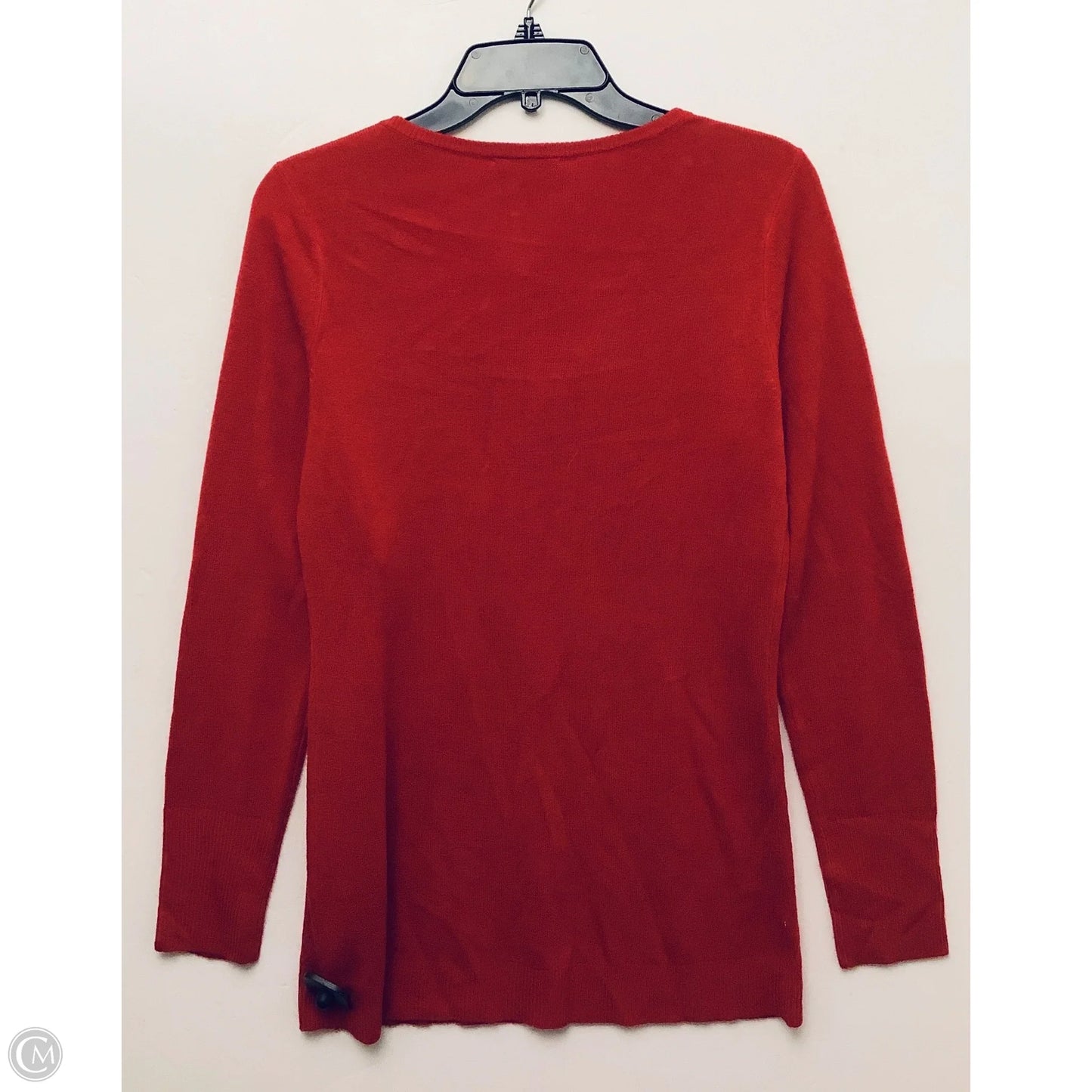 Top Long Sleeve By New York And Co In Red, Size: M