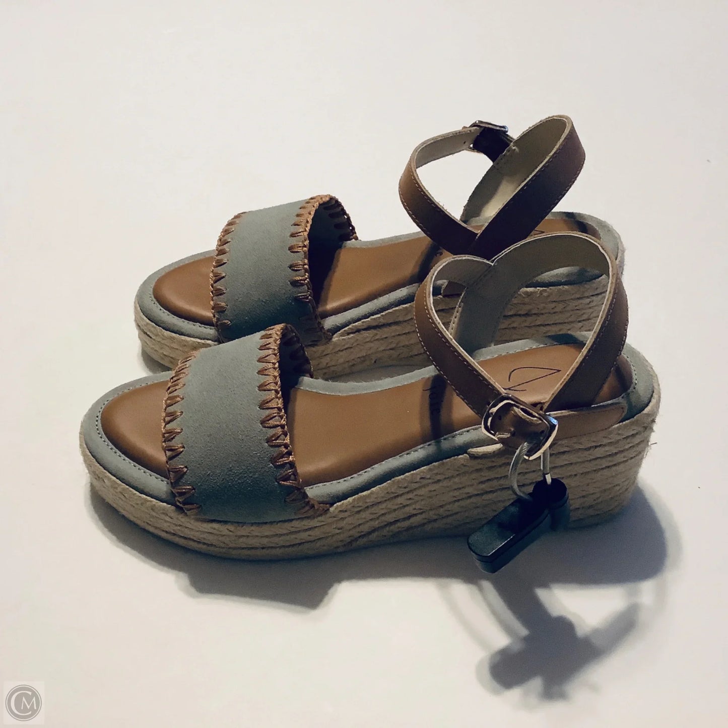 Sandals Heels Wedge By Joie In Multi-colored, Size: 7.5