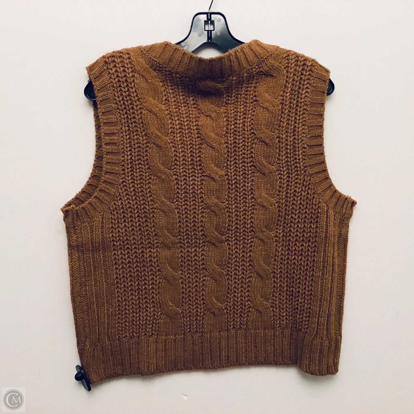 Vest Sweater By American Eagle In Brown, Size: L