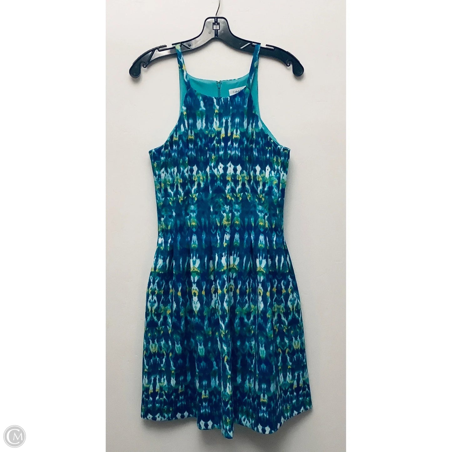 Dress Casual Short By Calvin Klein In Blue, Size: M