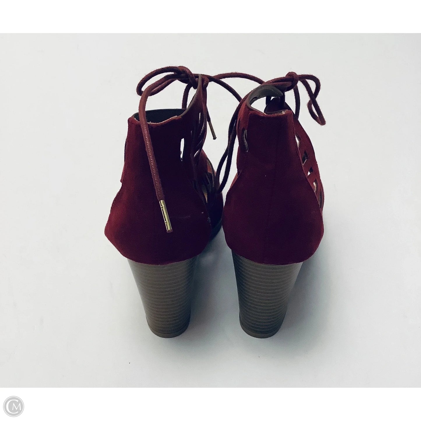 Shoes Heels Block By Charlotte Russe In Red, Size: 6