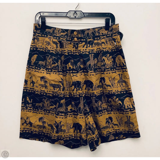 Shorts By Clothes Mentor In Brown & Gold, Size: 12