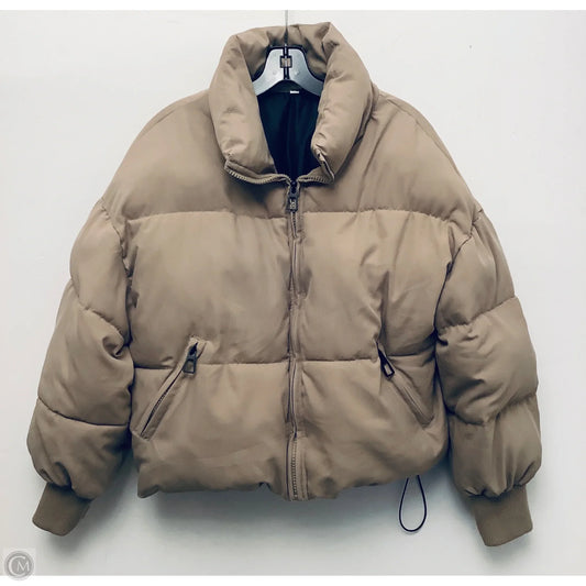 Jacket Puffer & Quilted By Clothes Mentor In Brown, Size: Xs
