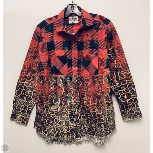 Jacket Shirt By Clothes Mentor In Multi-colored, Size: S