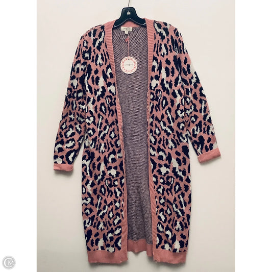 Sweater Cardigan By Umgee In Animal Print, Size: S